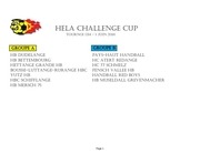 planning matchs u14 hela challenge cup