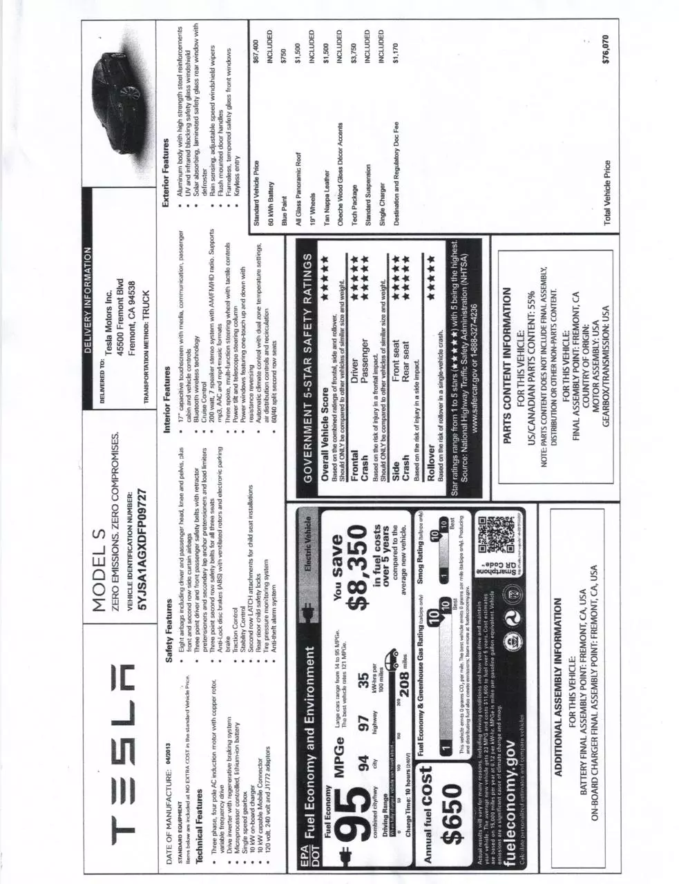 Page 1 of 1, 13 tesla