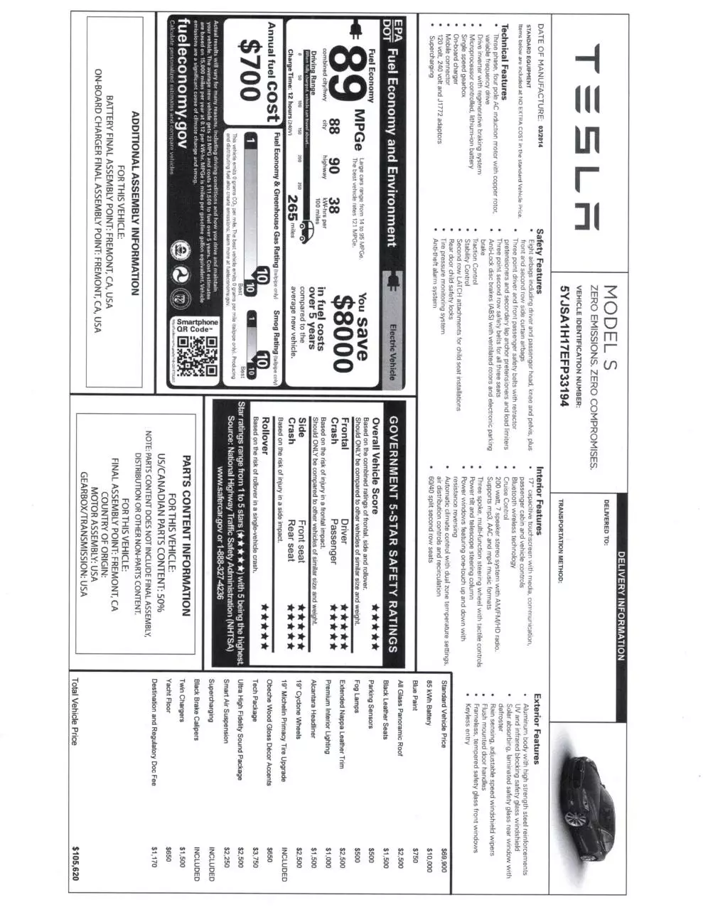 Page 1 of 1, 14 tesla