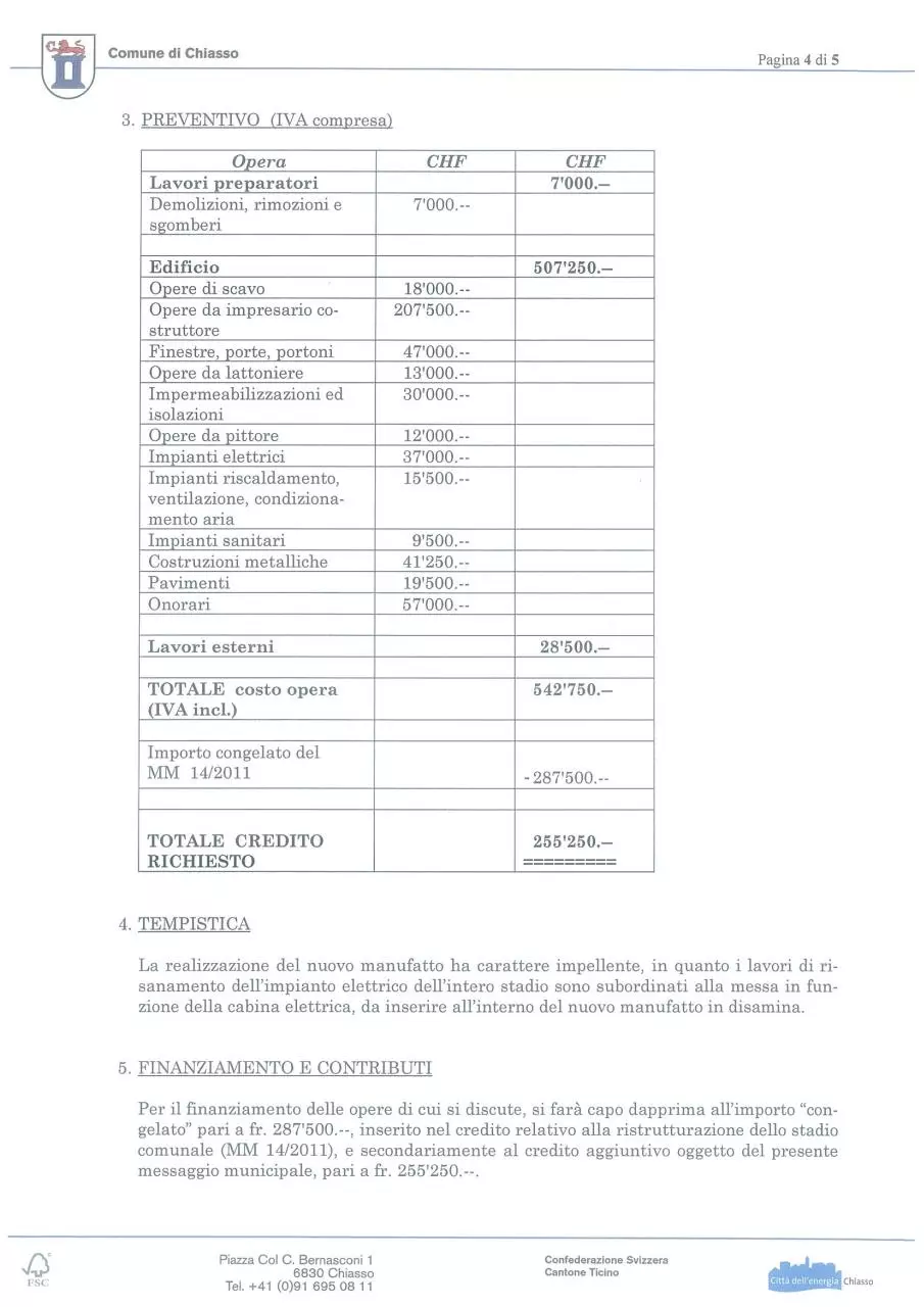 Page 4 of 5, Manufatto per buvette e deposito Riva IV