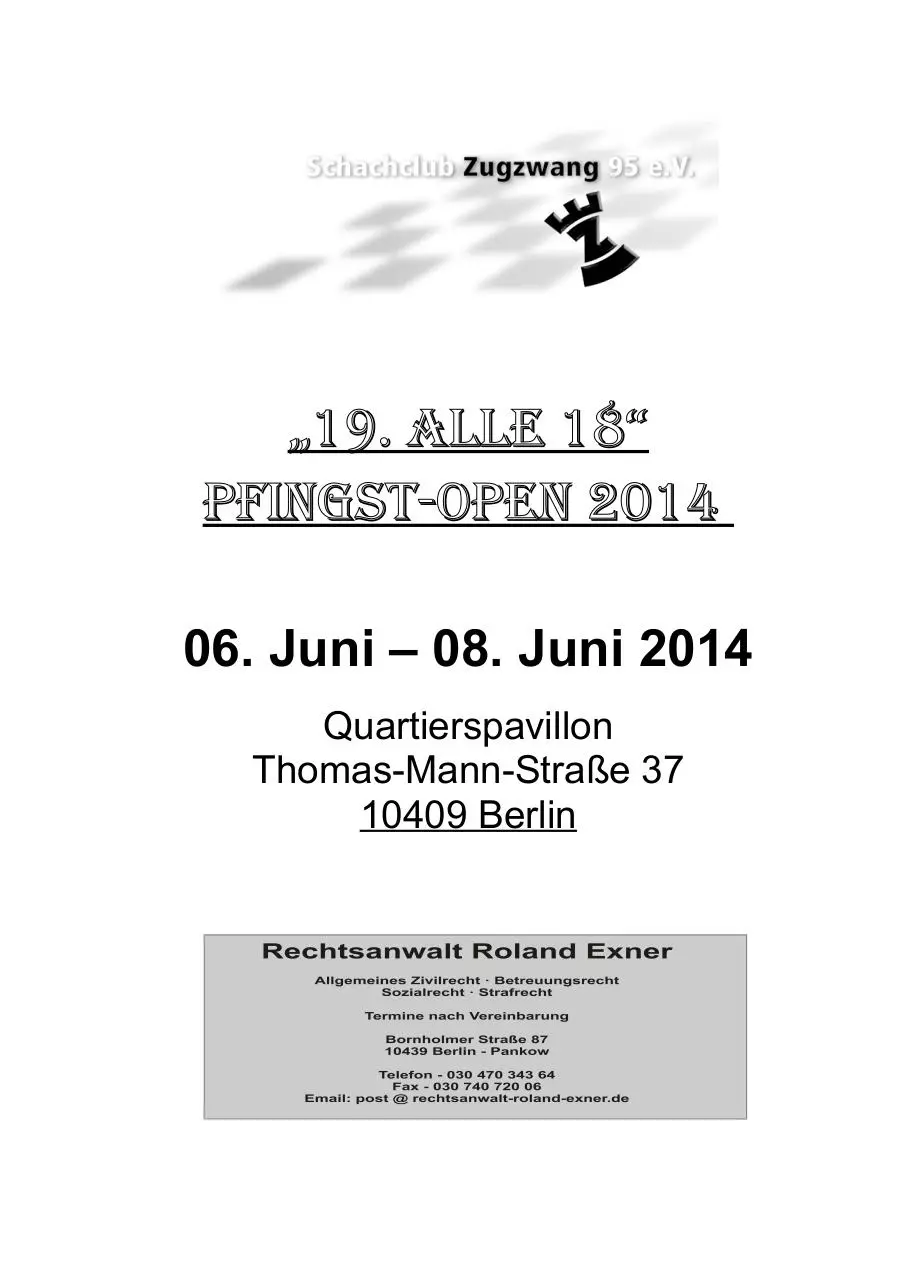 Page 1 of 4, Ausschreibung Pfingstopen 2014