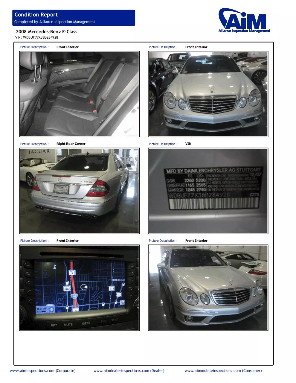 Page 5 of 8, BENZ COND REPORT