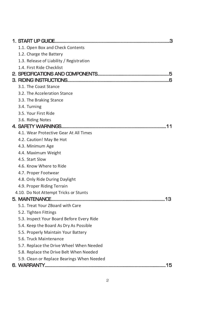 ZBoard User Manual FINAL V2014 Print Size.pdf - page 2/16