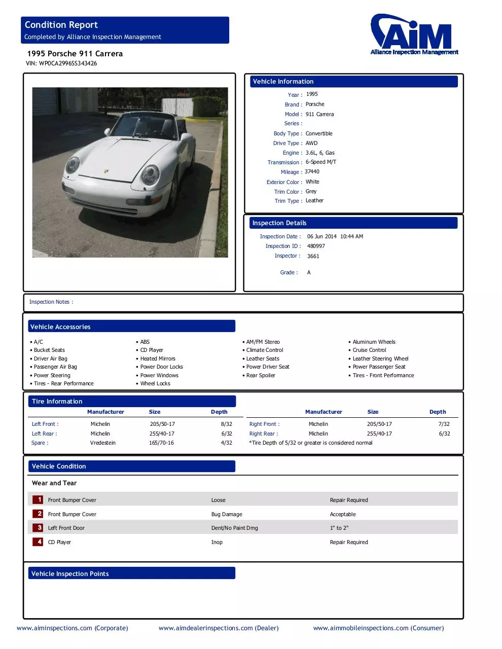 Page 1 of 7, 95 c4 cab