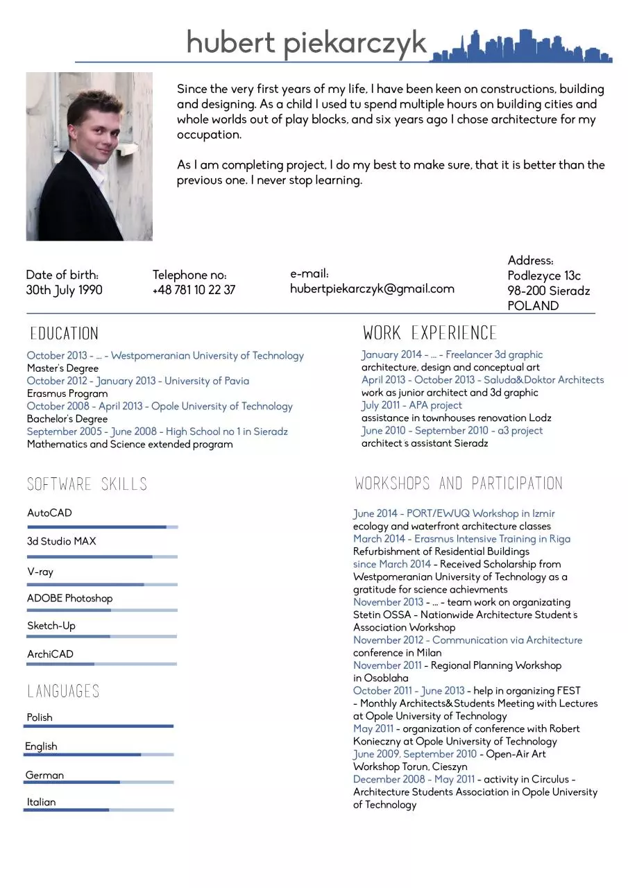 Page 2 of 19, Nomination Documents Hubert Piekarczyk