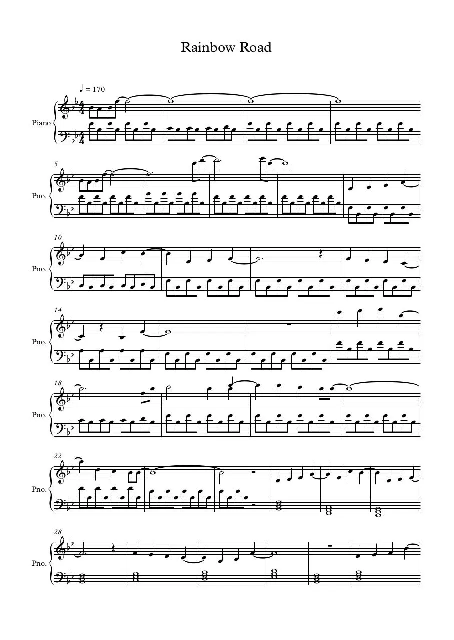 Page 1 of 3, Rainbow Road