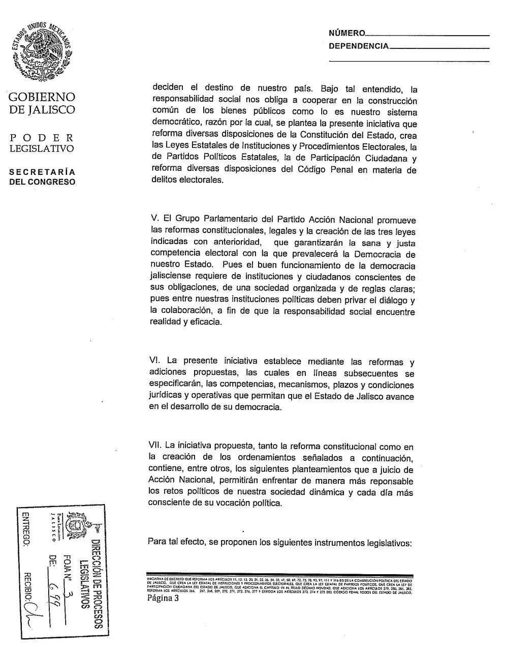 Page 3 of 701, Reforma Electoral PAN