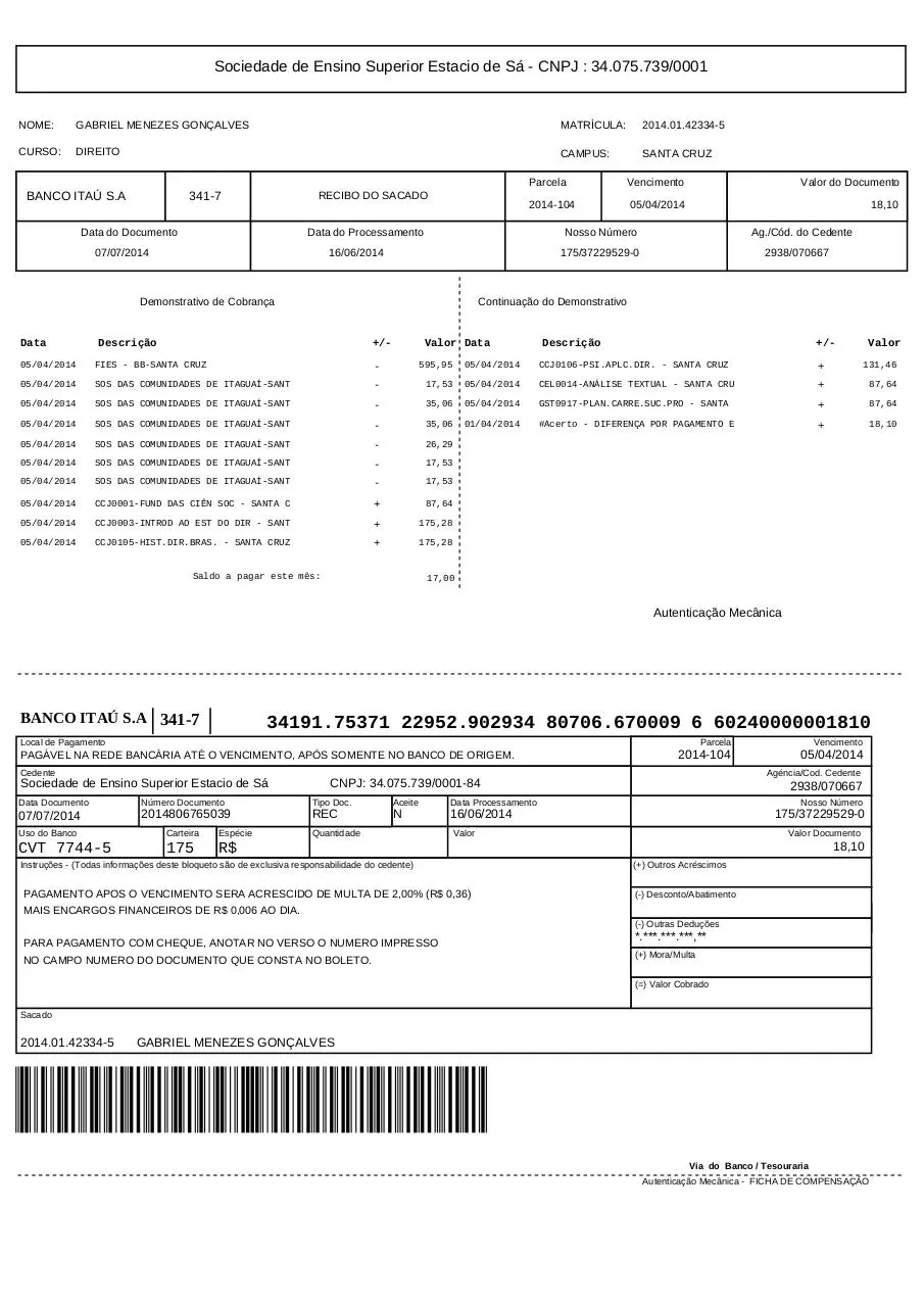 Page 1 of 1, Boleto2014806765039 (1)