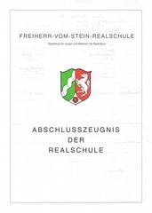 Page 1, Realschulzeugnis Zechner
