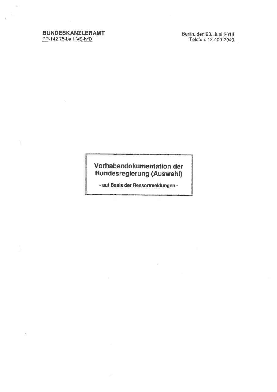 Page 1 of 104, 2014 06 23 BuReg Vorhabendokumentation