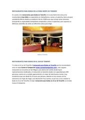 Page 2, Restaurantes para Bodas en Tenerife