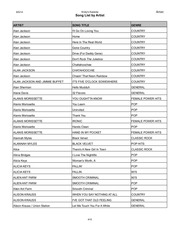 Page 4, Songs by Artist