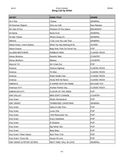 Page 5, Songs by Artist