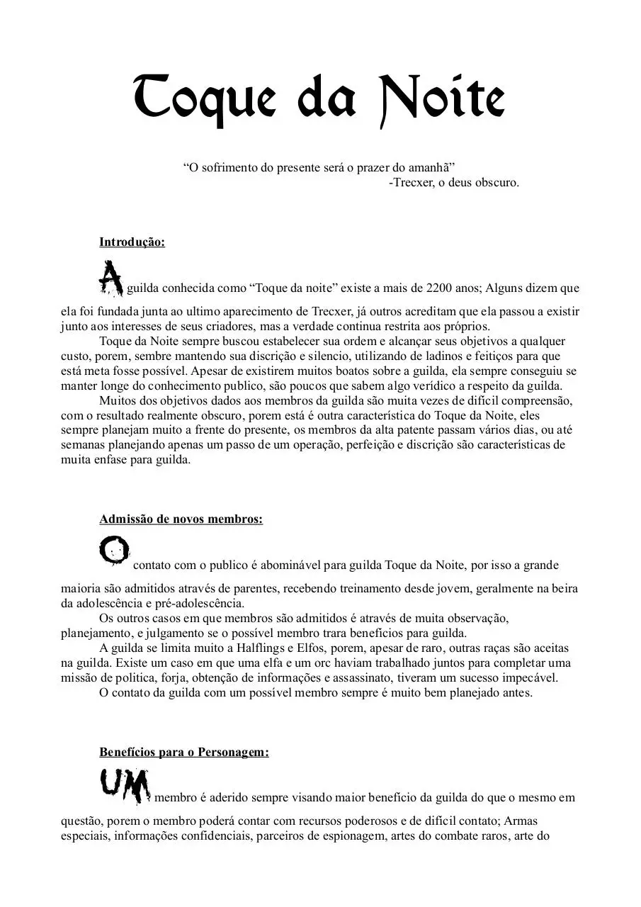 Page 1 of 5, Toque da noite 2