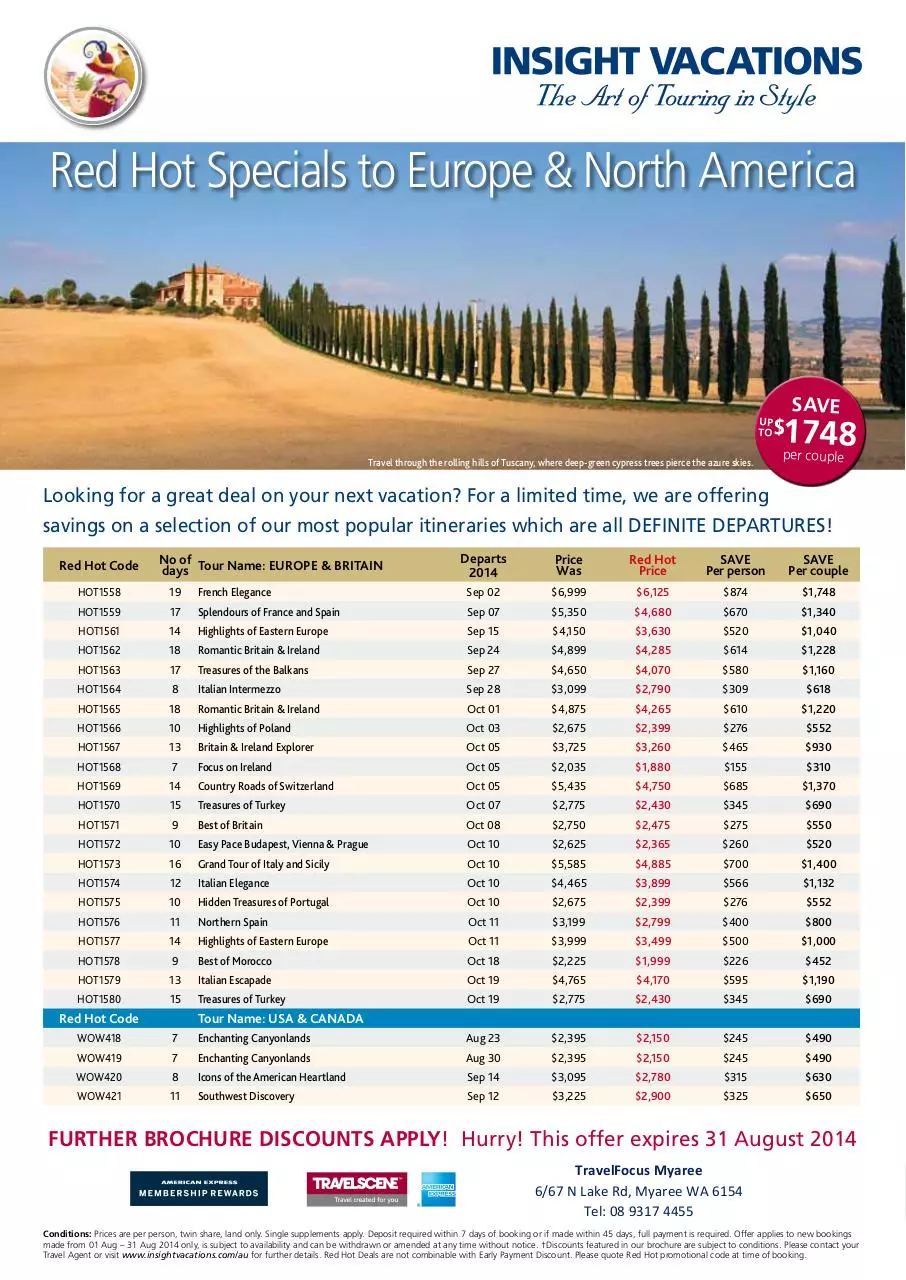 Page 1 of 1, IV RHD Europe USA August TravelFocus