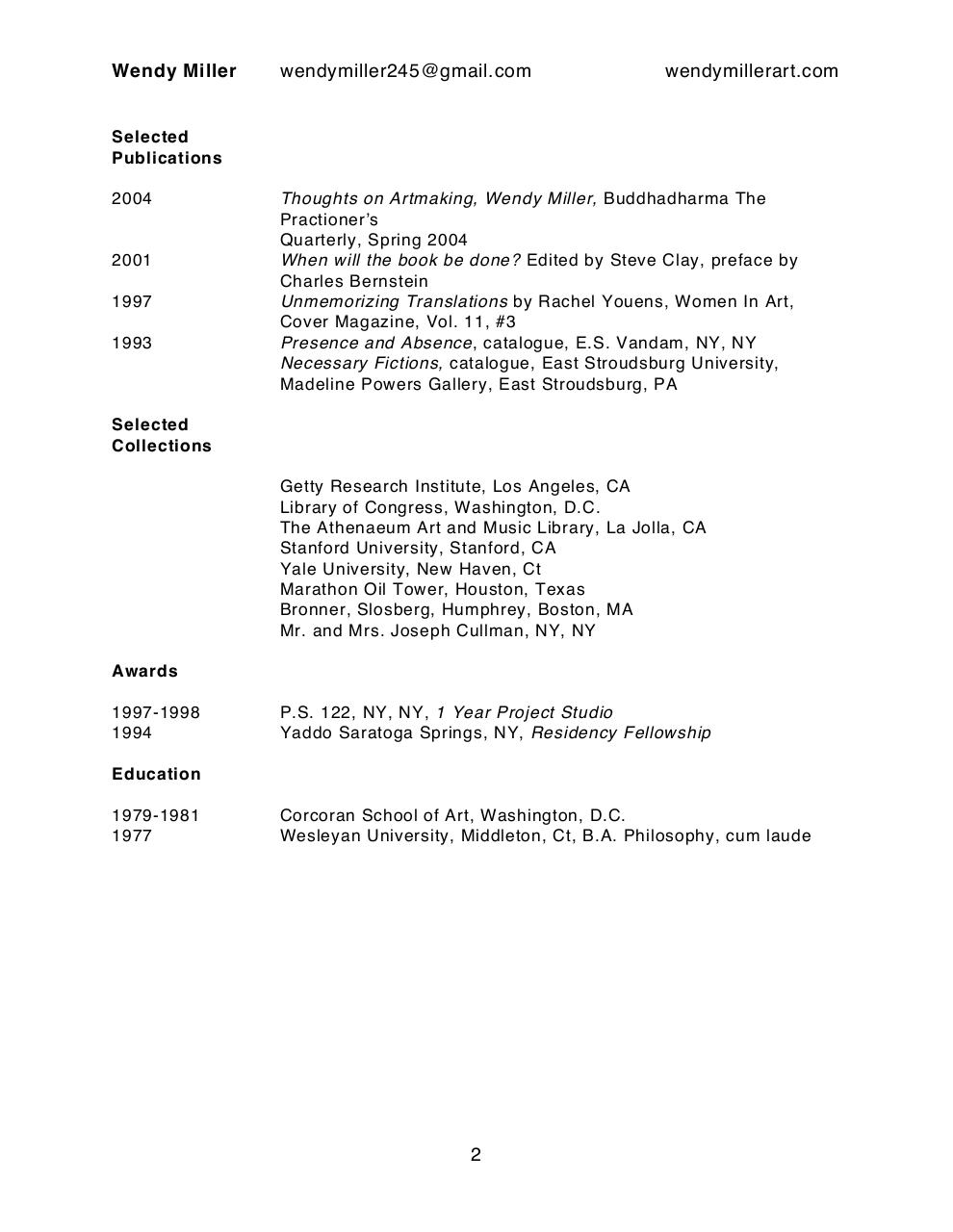 Document preview WRM 2014 Resume.pdf - page 2/2