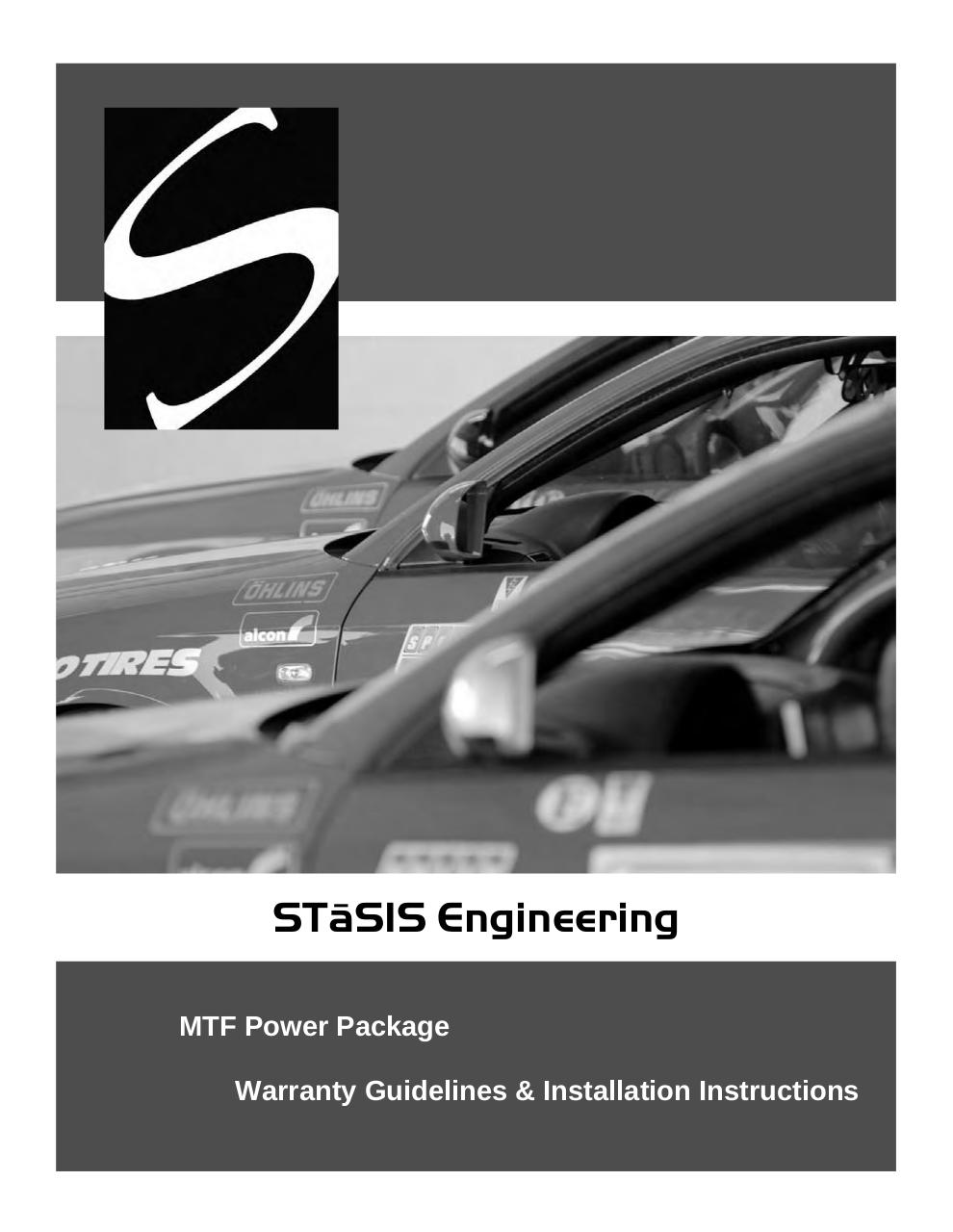 STaSIS MTF turbo install longitudial.pdf - page 1/55