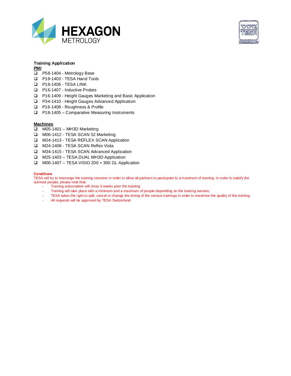 Document preview TESA Trainings Agenda 2014 and Registration Form - reminder.pdf - page 3/3