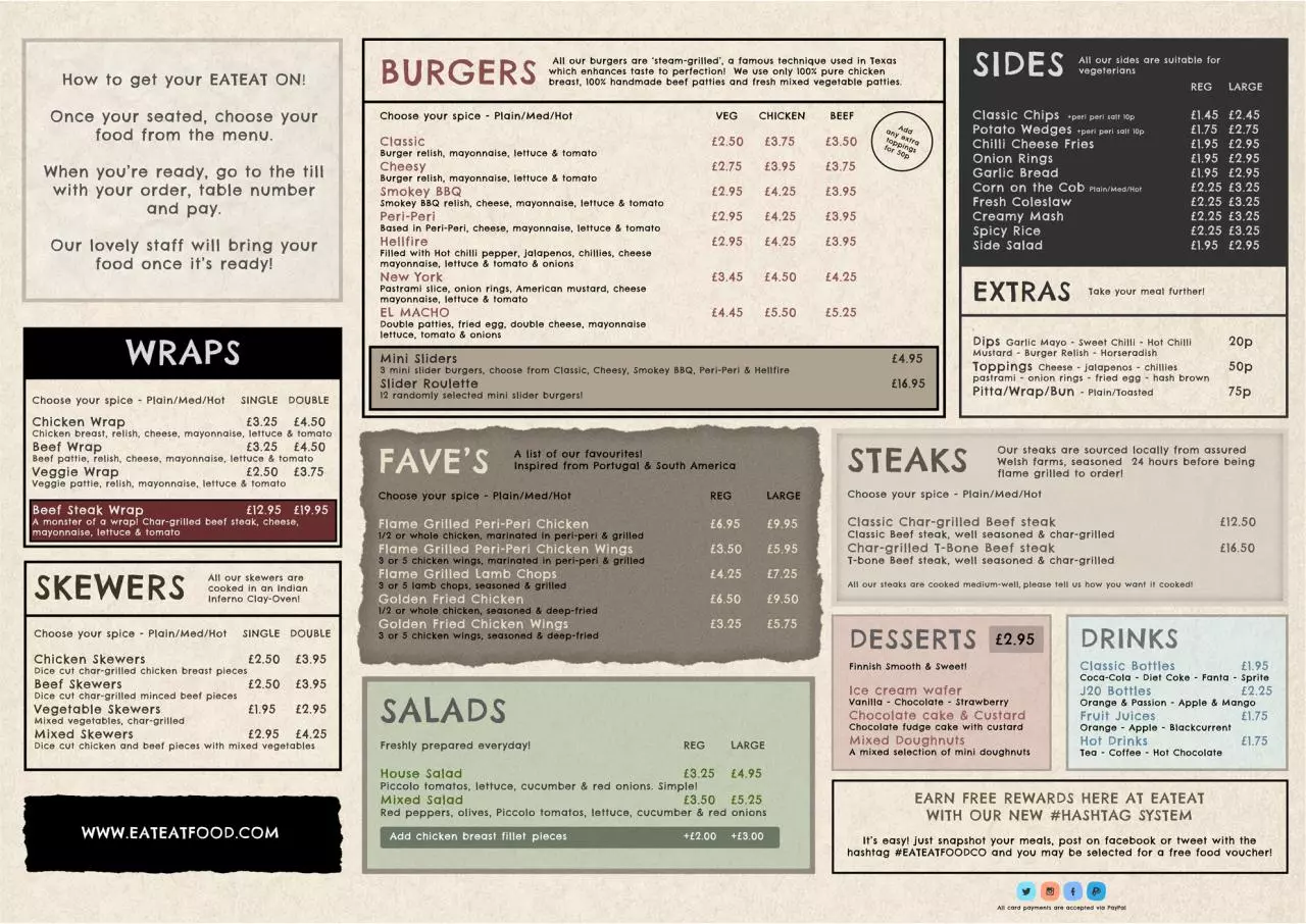 Page 1 of 1, EATEAT MENU MAIN