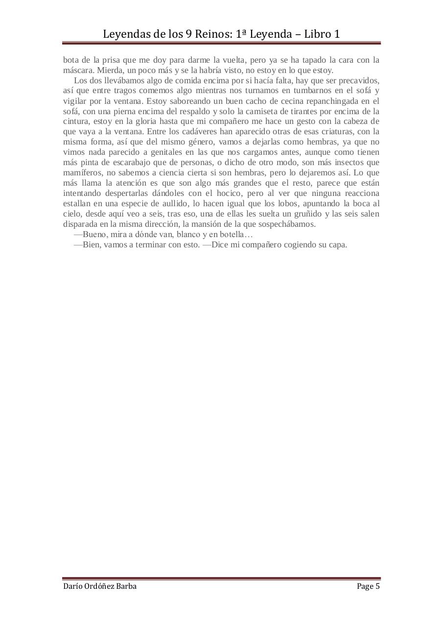 Document preview 16 - Esmeralda - LegiÃ³n de cucarachas.pdf - page 5/5