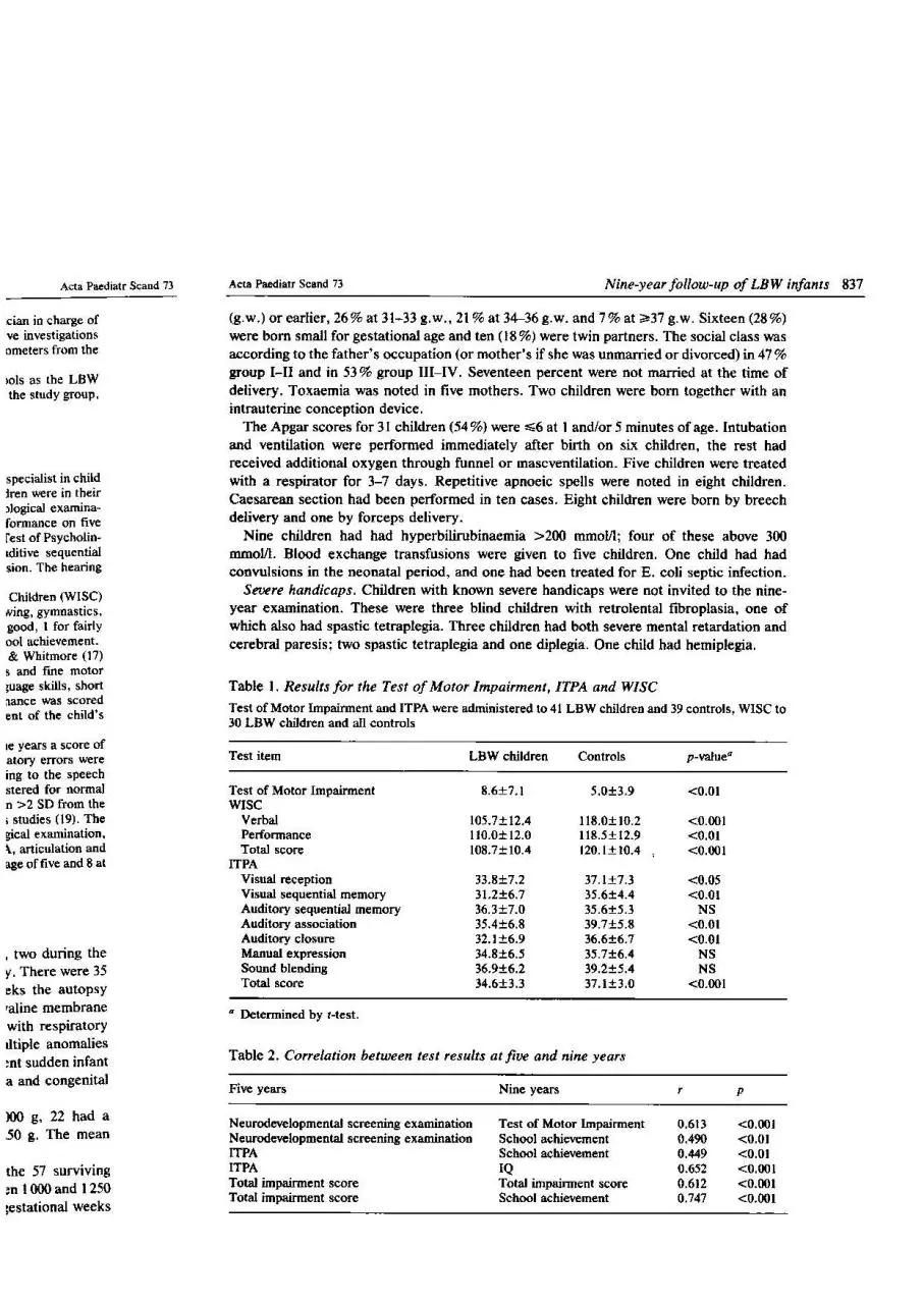 Page 3 of 7, 9 y follow up 1500g less