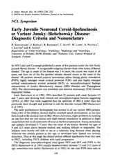 Page 1, early onset ncl diag crit