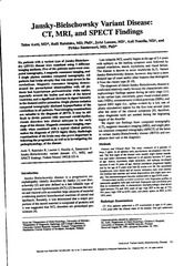 Page 1, jansky bielschowsky variant
