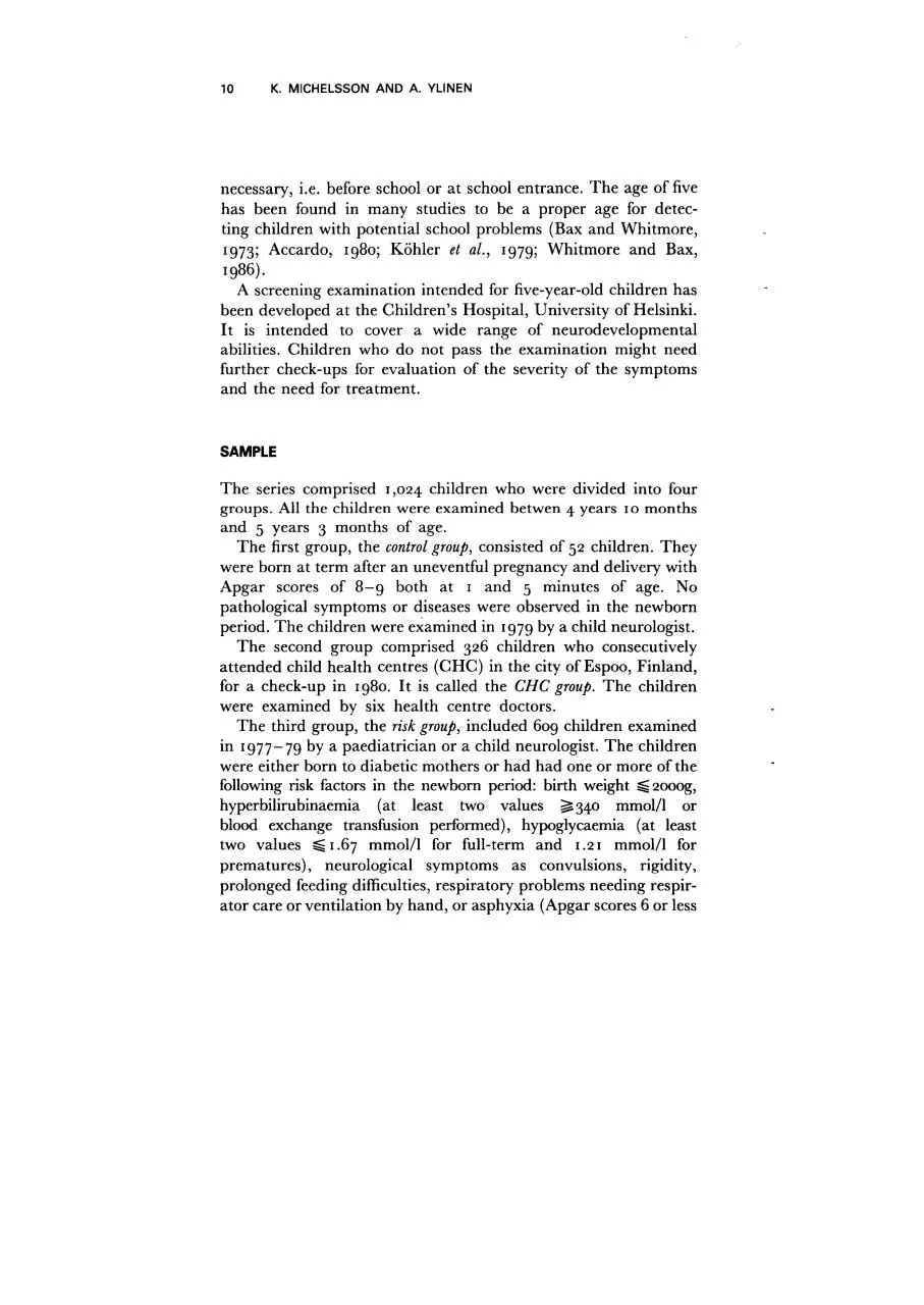Page 2 of 14, neurodev screening 5 y