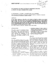 Page 1, occurrence of risk factors in newborn infants