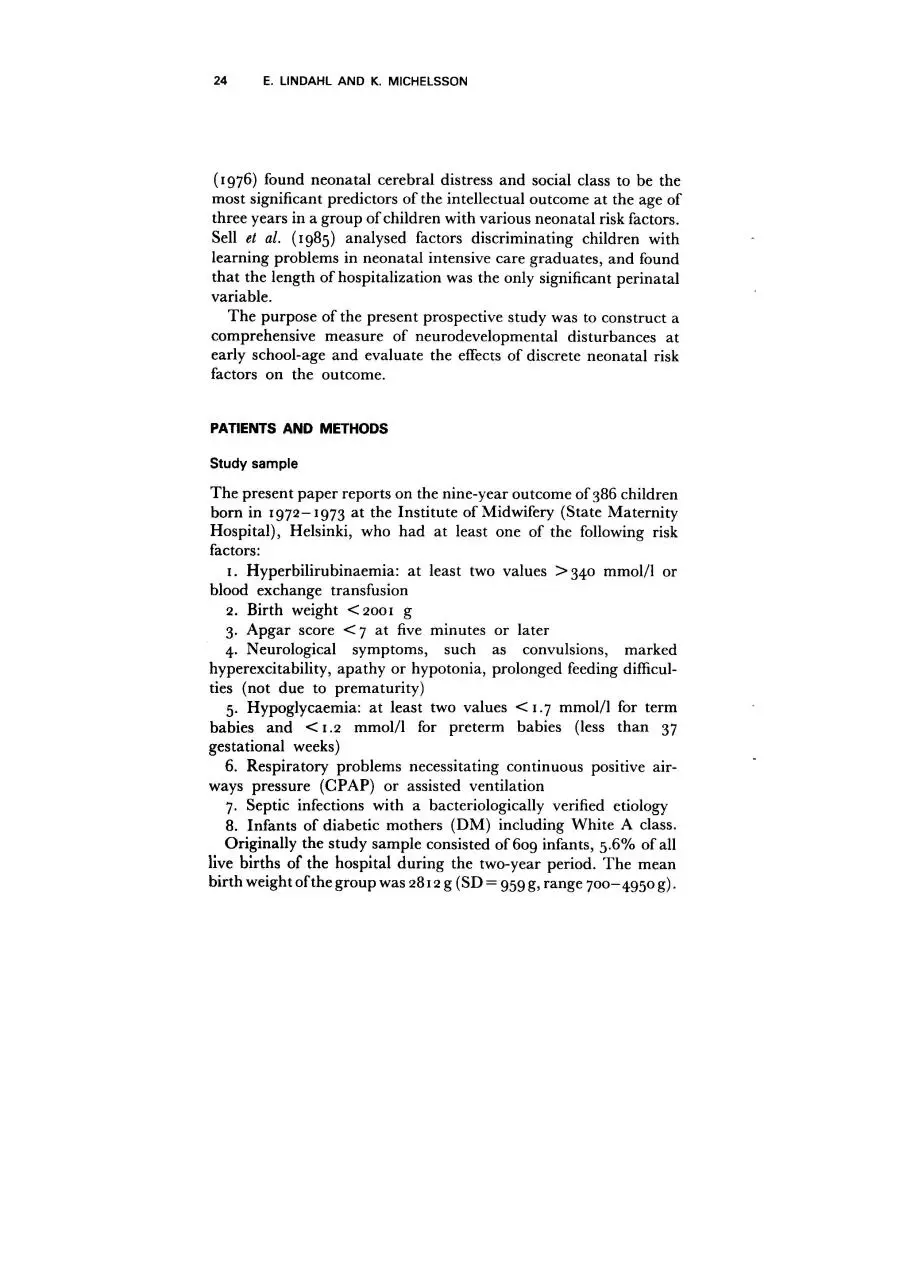 Page 2 of 19, prognosis at risk school age