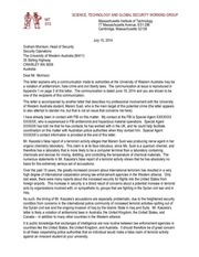 letters to fbi and uwa authorities
