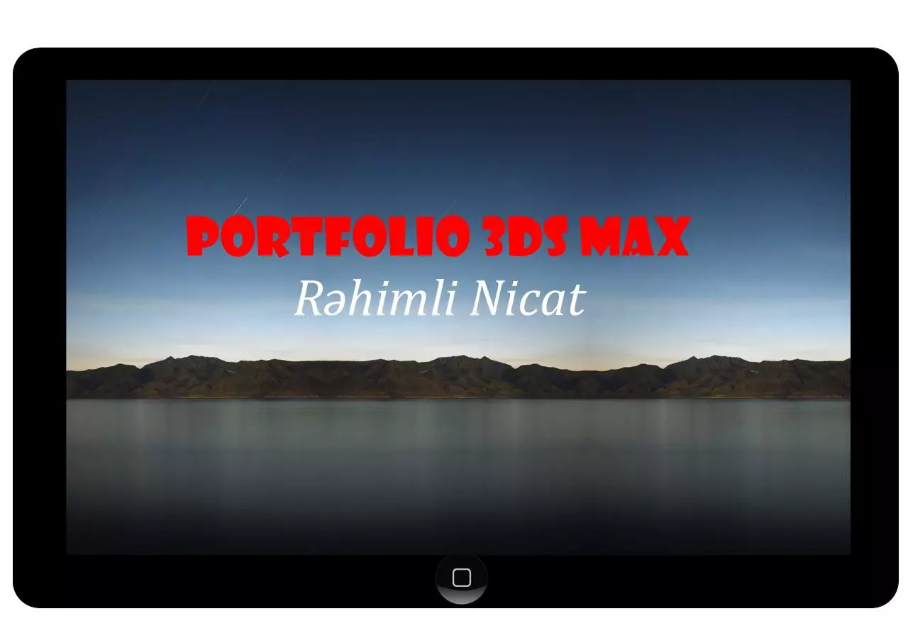 Page 1 of 7, Portfolio Rəhimli Nicat