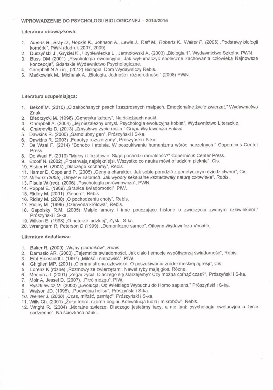 Page 1 of 1, WDPB Literatura
