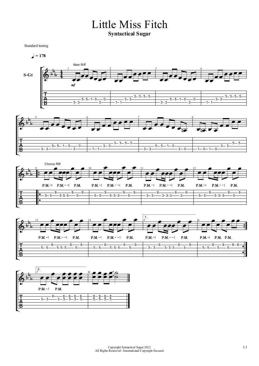 Page 1 of 1, Little Miss Fitch