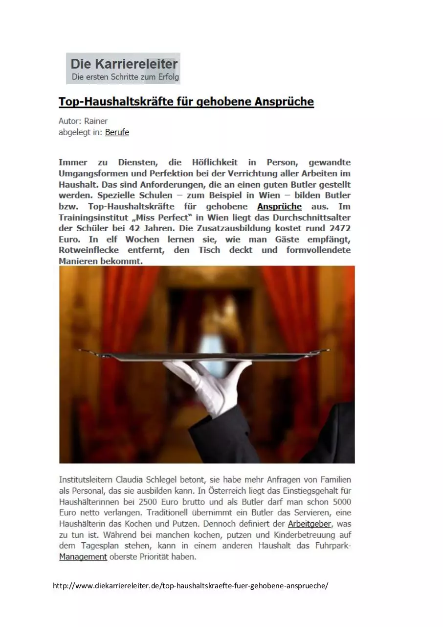 Page 1 of 1, diekarriereleiter.de 2014