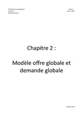 chapitre 2 modele offre globale et demande globale