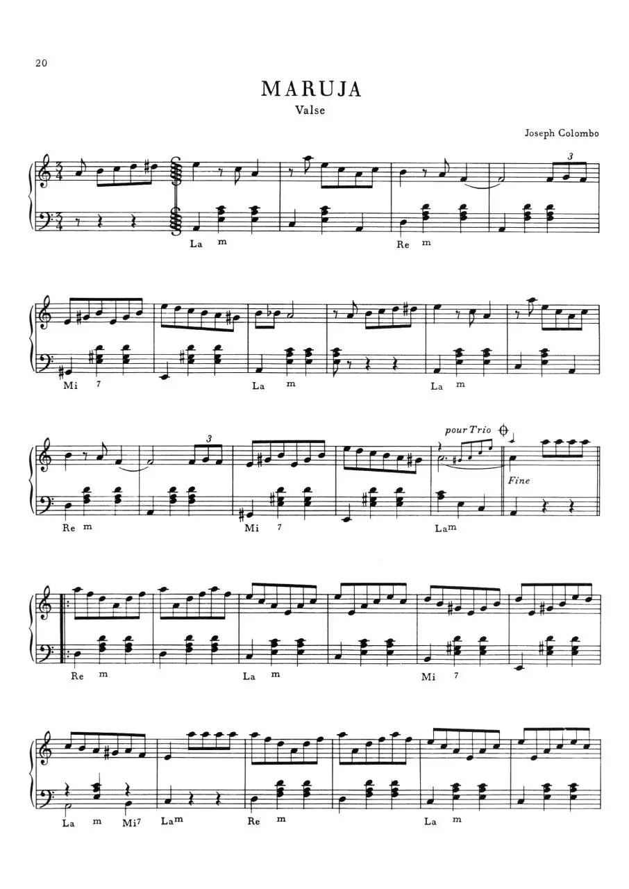 Page 1 of 1, Accordion Maruja Page1