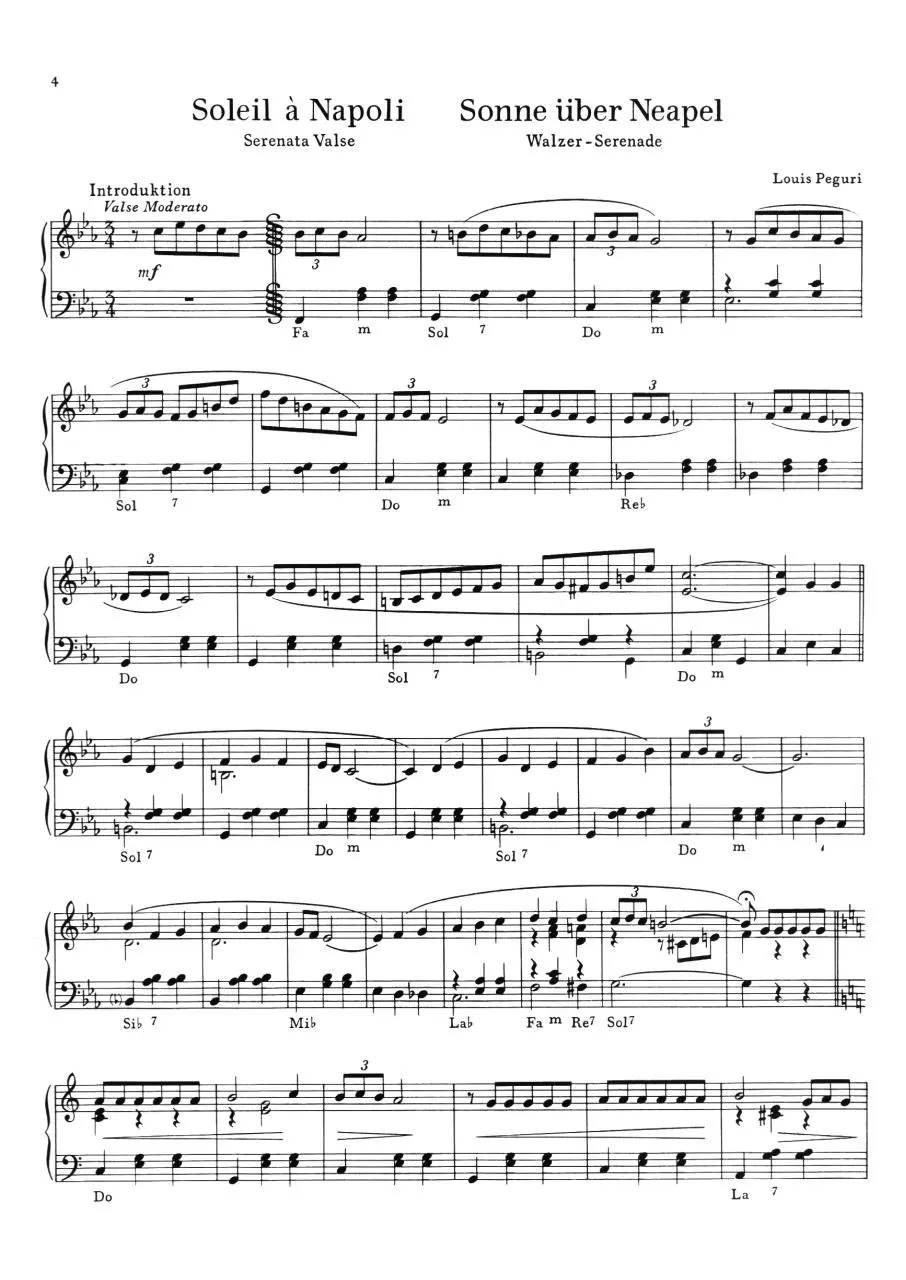 Page 1 of 1, Accordion Sonne über Neapel Page1
