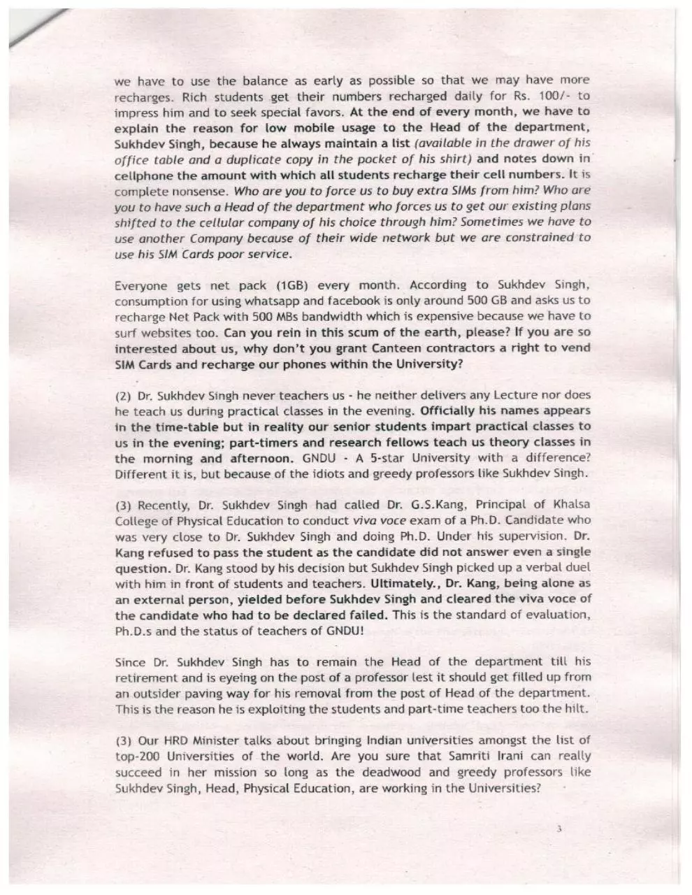 Page 3 of 5, HoD forcing to buy SIM Cards