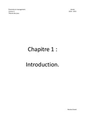 Page 1, Chapitre 1 Introduction