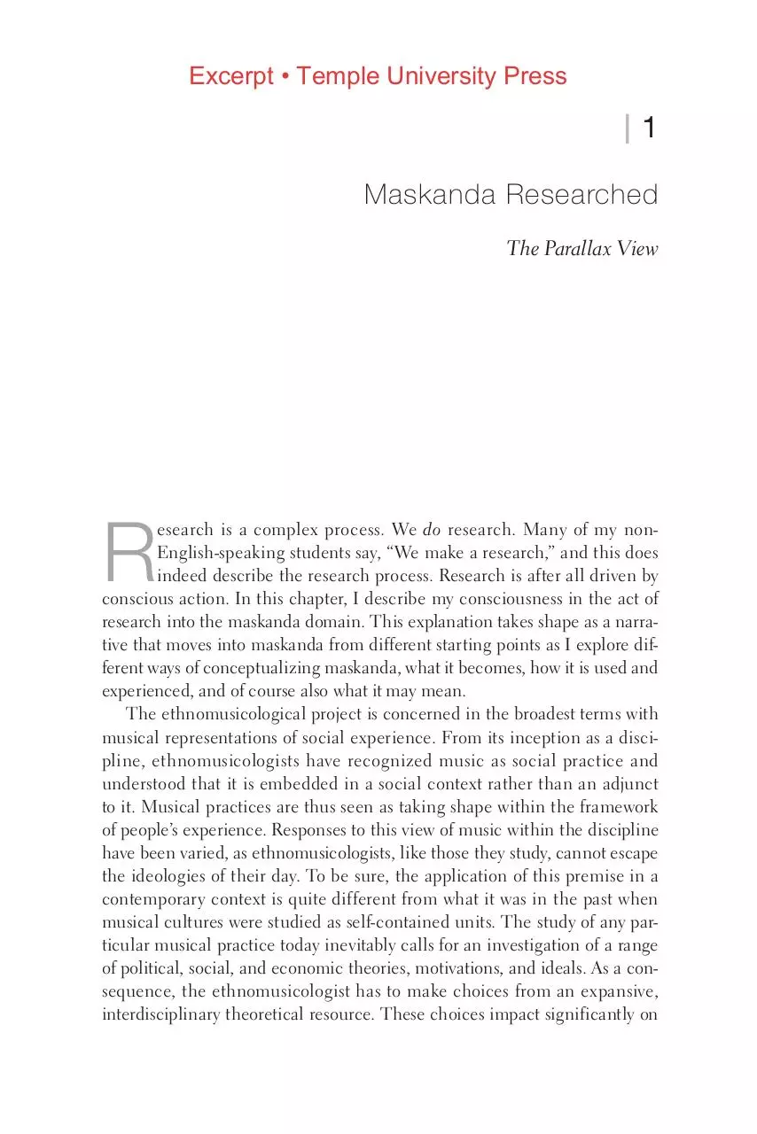 Page 1 of 19, Kathry Olsen Music & Social Change 2260 ch1