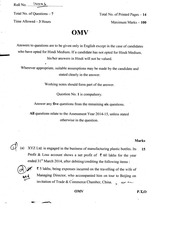 Page 1, CA Final DT Paper