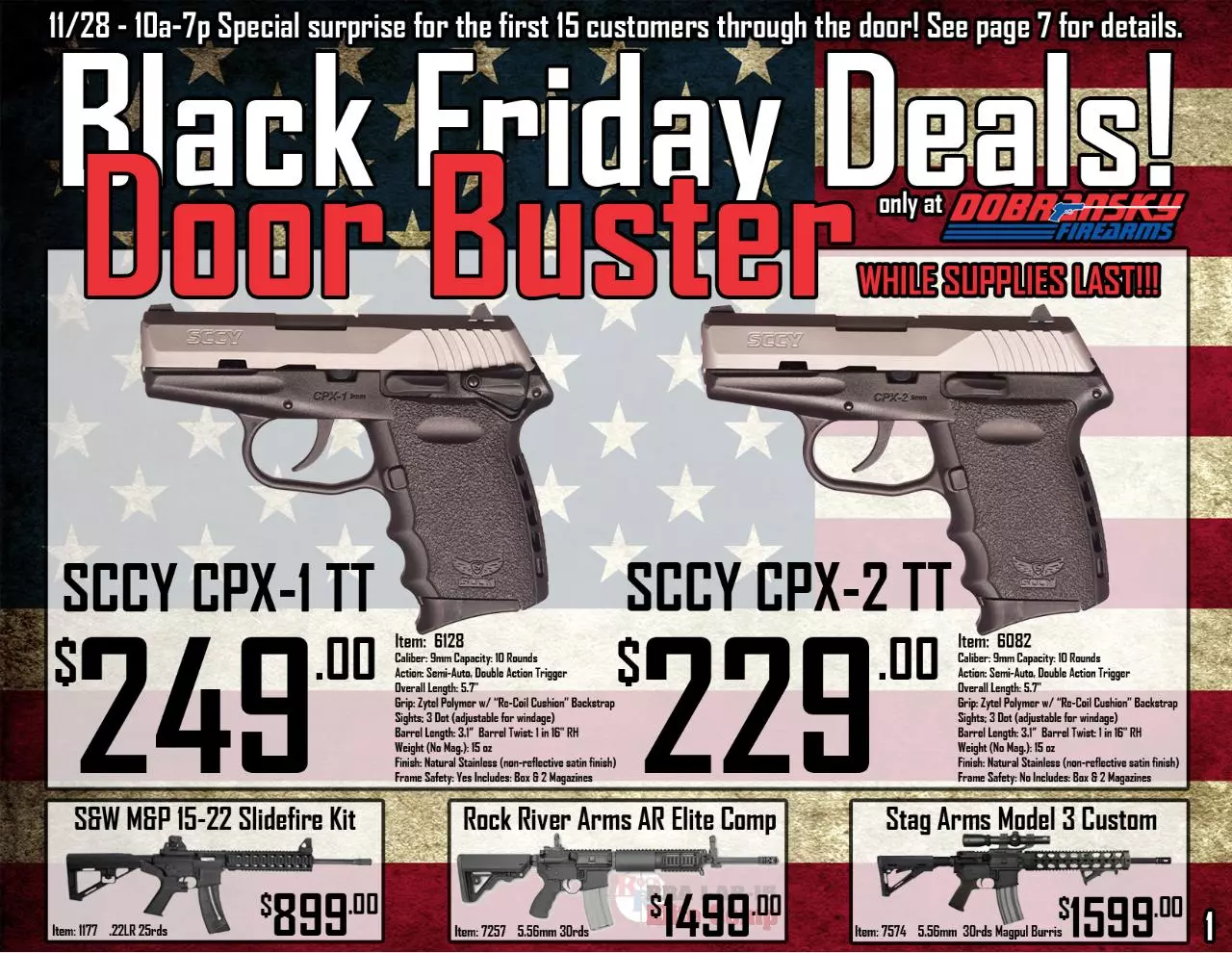 Page 1 of 7, Dobransky Firearms BLACK FRIDAY 2014