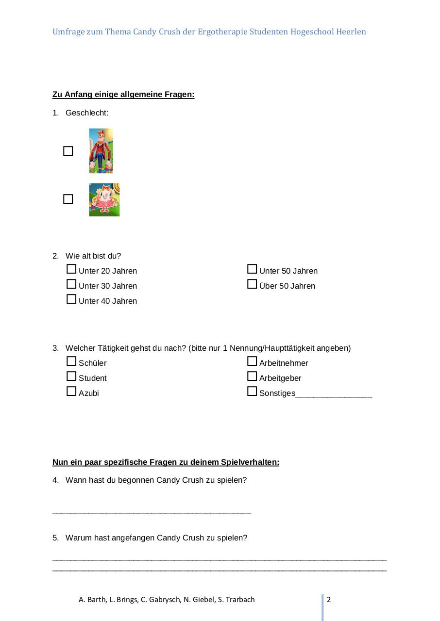 Document preview Fragebogen zu Candy Crush.pdf - page 2/5