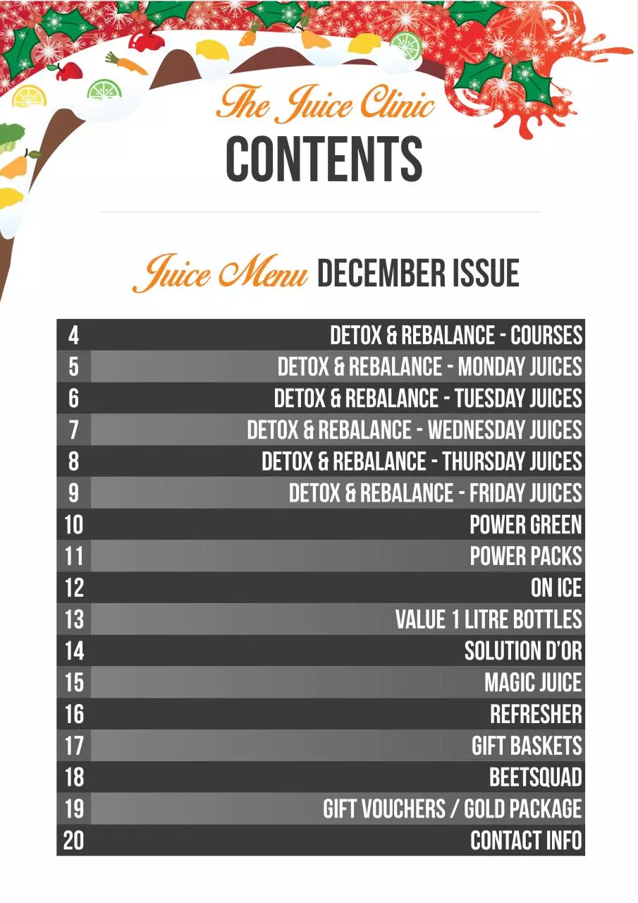 Page 3 of 20, Juice Press December Issue