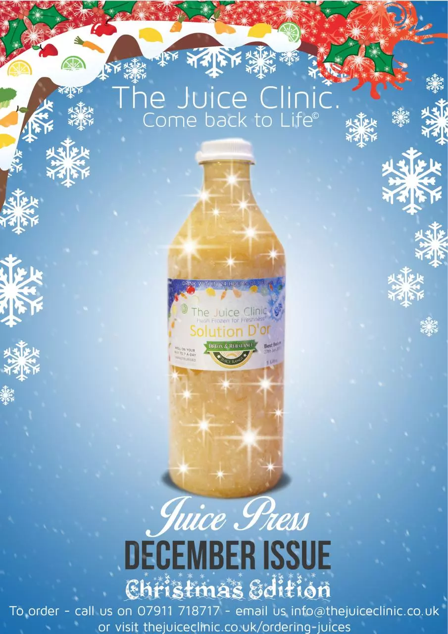 Page 1 of 20, Juice Press December Issue Christmas Edition