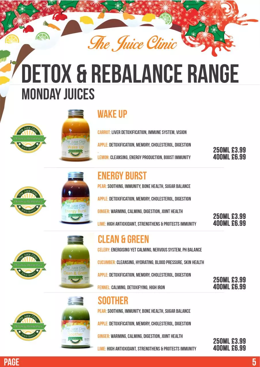 Page 5 of 20, Juice Press December Issue Christmas Edition