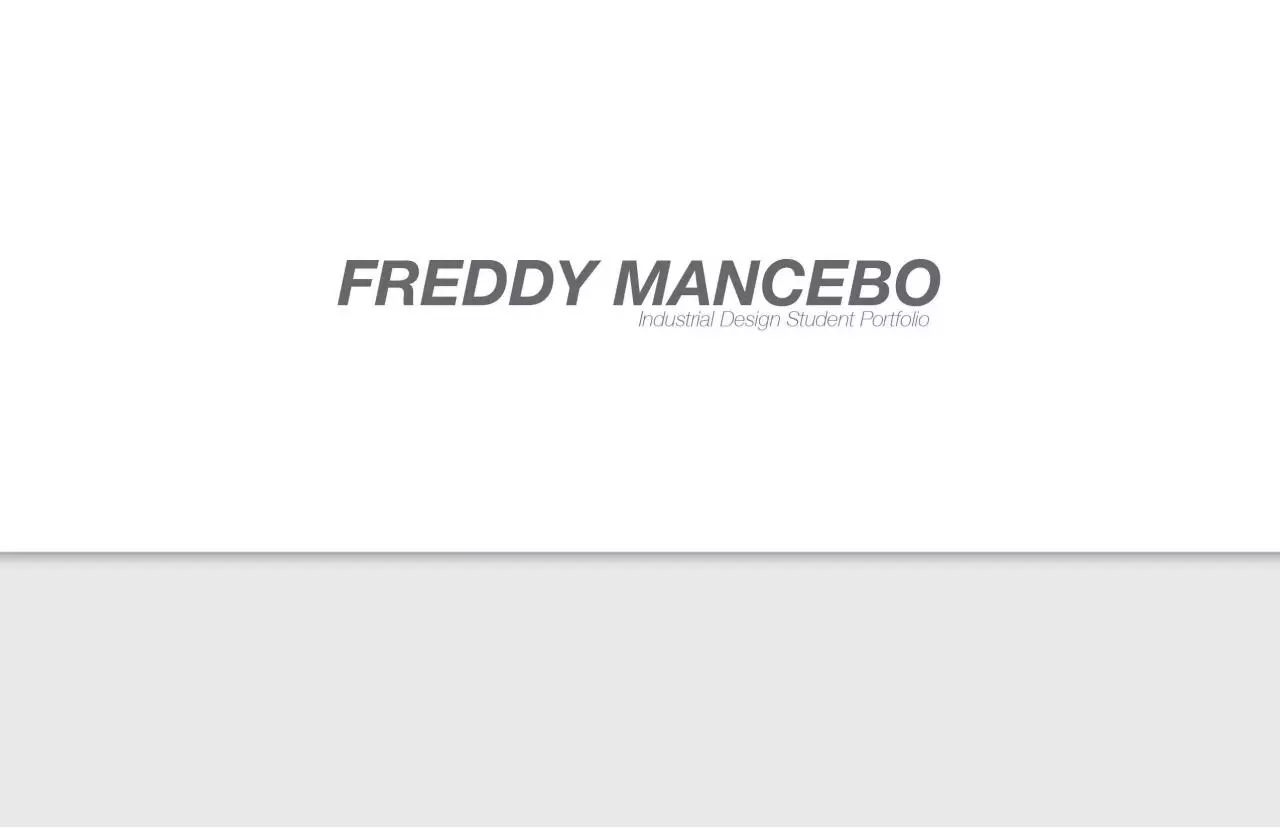 Page 1 of 11, Freddy Mancebo Portfolio 11 14