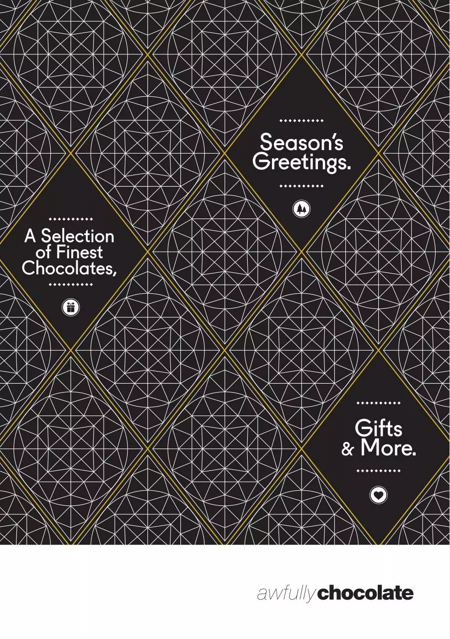 Page 1 of 4, Awfully Chocolate Xmas Brochure 2014.2