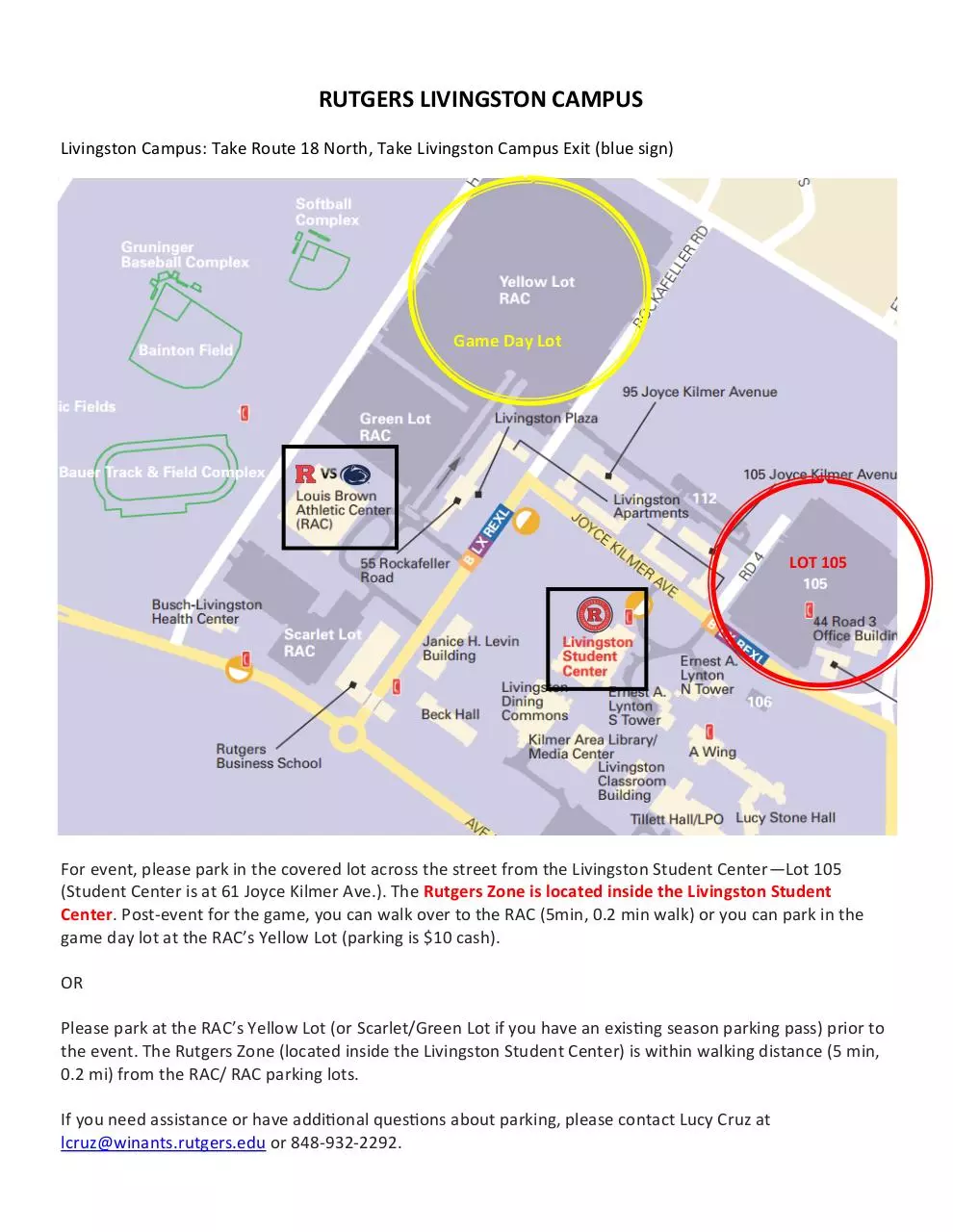Page 1 of 1, Parking Info Jan.3 Event